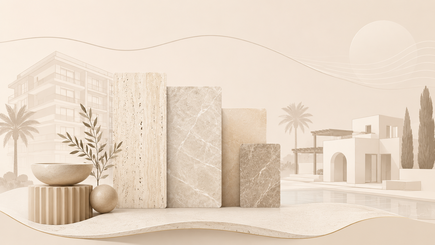 Natural Stone Selection for Hotels and Villas